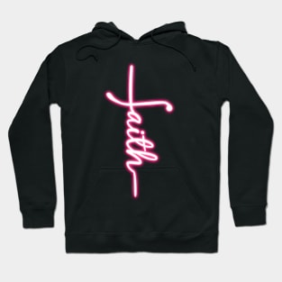 Faith in Neon Light Hoodie